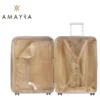 VALIJA AMAYRA RIGIDA 4 RUEDAS PP CAMEL 2 - Imagen 2