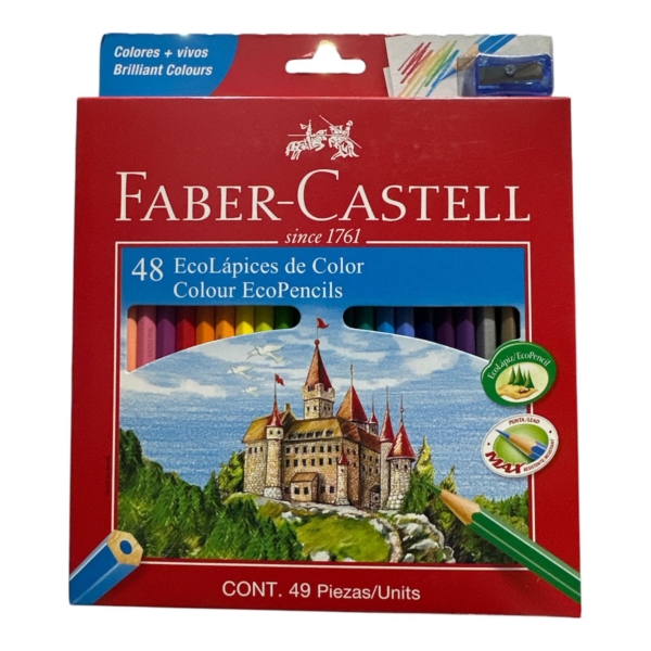 LAPIZ COLOR FABER CASTELL X 48 LARGO S