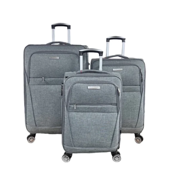VALIJAS PIERRE CARDIN TELA GRIS