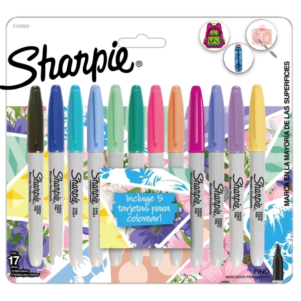 MARCADOR SHARPIE TROPICAL x12