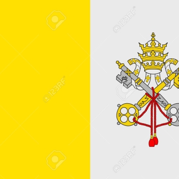 BANDERA DE VATICANO 90x150 C/ESCUDO FLAMEO