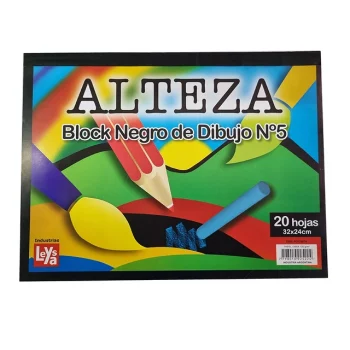 BLOCK ALTEZA DE DIBUJO NEGRO NRO 5 20HJ
