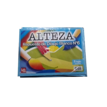 BLOCK ALTEZA DE DIBUJO BLANCO NRO 6 20 HJ