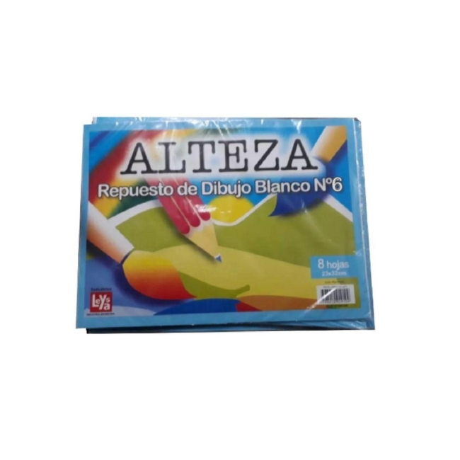 BLOCK ALTEZA DE DIBUJO BLANCO NRO 6 20 HJ