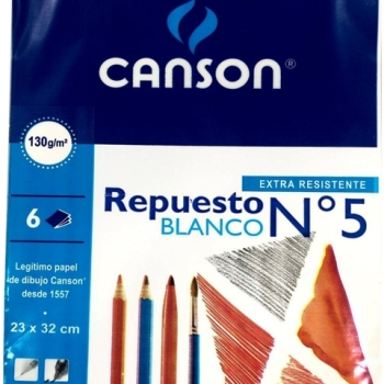BLOCK CANSON N 5 BLANCO X 20 HJ