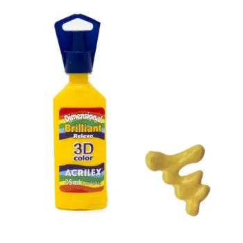 DIMENSIONAL ACRILEX 35ML BRILLANTE AMARILLO ORO
