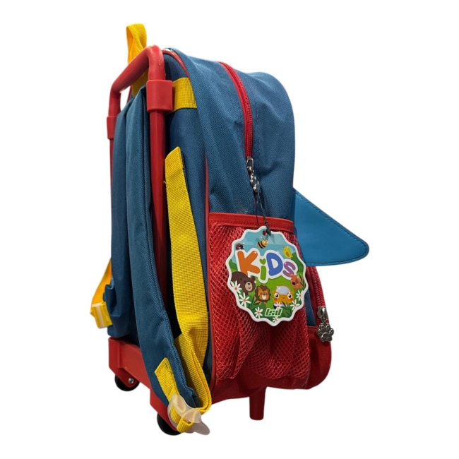 MOCHILA LSD C/CARRO 12" KIDS ANIMALS FELPA - Imagen 2