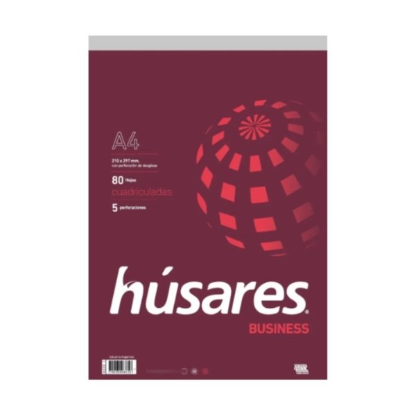 Block Husares Bussines A4 Cuadriculado