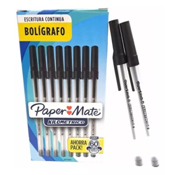 BOLIGRAFO PAPER MATE KILOMETRICO NEGRO ECONOMICO