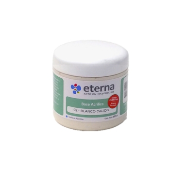 BASE ACRILICA ETERNA 200ML BLANCO CALIDO