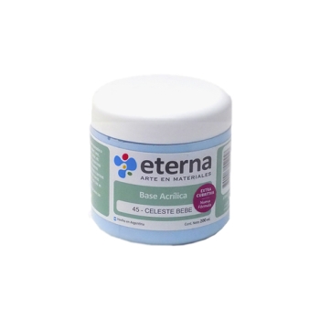 BASE ACRILICA ETERNA 200ML CELESTE BEBE