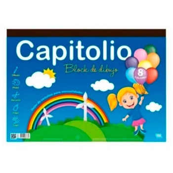BLOCK CAPITOLIO DE DIBUJO N5 COLOR 24HJ