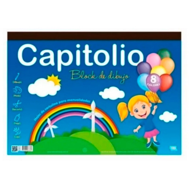 BLOCK CAPITOLIO DE DIBUJO N5 COLOR 24HJ