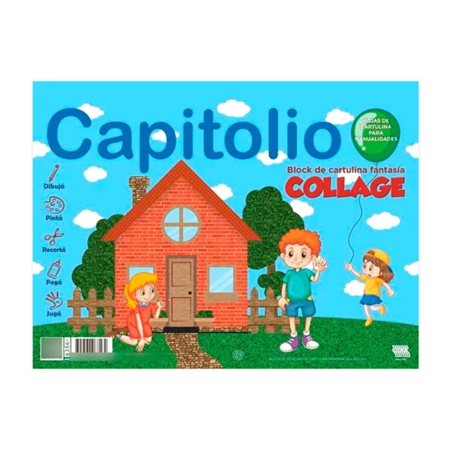 BLOCK CAPITOLIO DE DIBUJO FANTASIA COLLAGE 20HJ