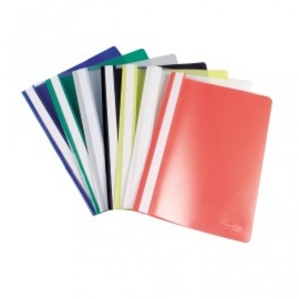 CARPETA TAPA TRANSPARENTE A4 AVIOS NEGRA