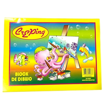 BLOCK CREPING N 5 BLANCO