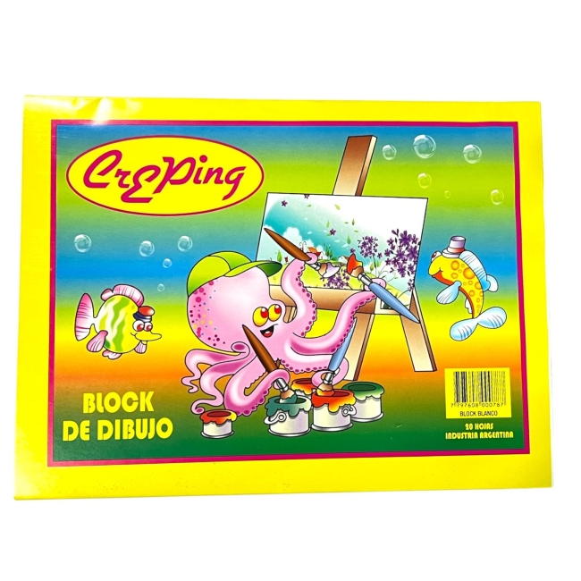 BLOCK CREPING N 5 BLANCO