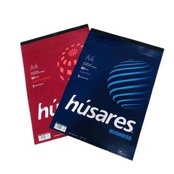 BLOCK HUSARES BUSSINES A4 CUADRICULADO