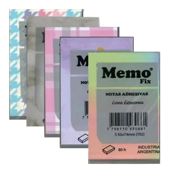 NOTAS ADHESIVAS MEMO FIX 46X74