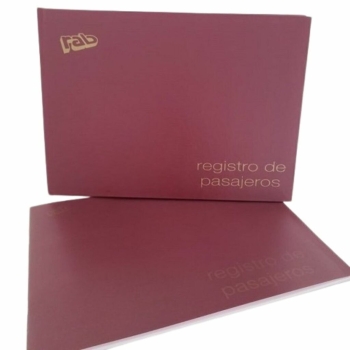 LIBRO REG. DE PASAJERO RAB T/F APAISADO