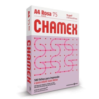 RESMA CHAMEX 75GR A4 COLOR ROSA