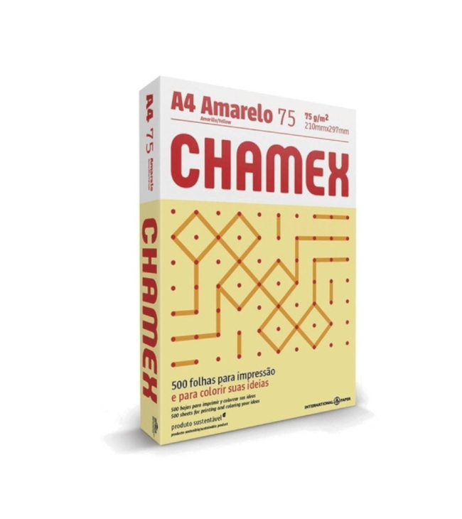 RESMA CHAMEX 75GR A4 COLOR AMARILLO