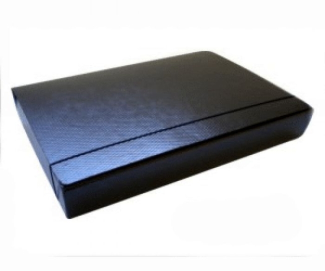 CAJA ARCHIVO FIBRA NEGRA 5cm C/ELASTIC