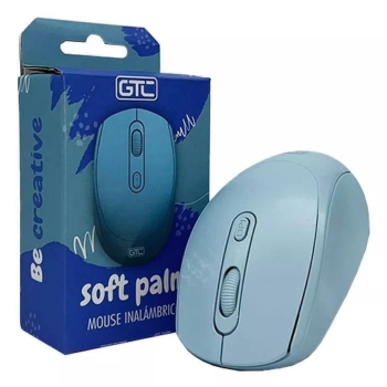 MOUSE GTC SOFT PALM AZUL PASTEL MIG-123A