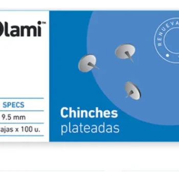 CHINCHES OLAMI PLATEADAS CJ X 100 UNIDADES