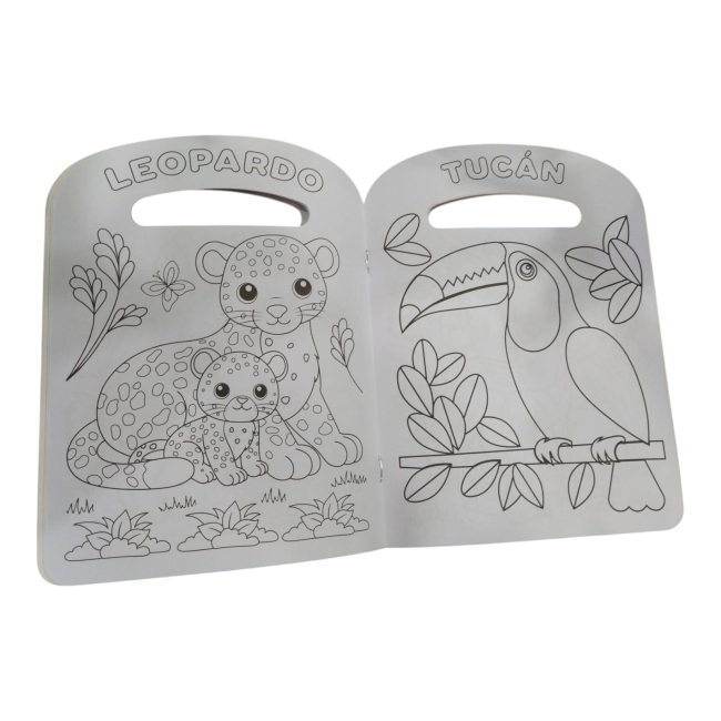 LIBRO P/COLOREAR CAROBOOKS GRACIOSOS ANI - Imagen 3