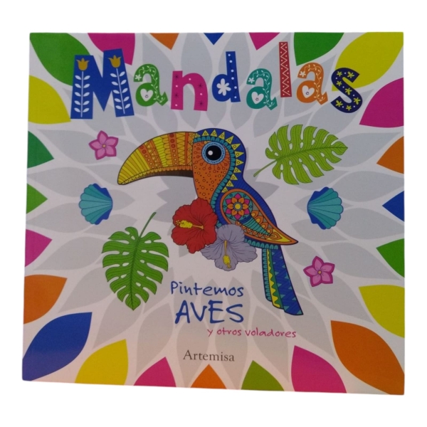 LIBRO P/COLOREAR MANDALAS PINTAR AVES
