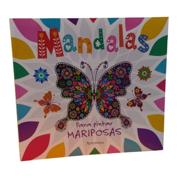 LIBRO P/COLOREAR MANDALAS PINTAR MARIPOS