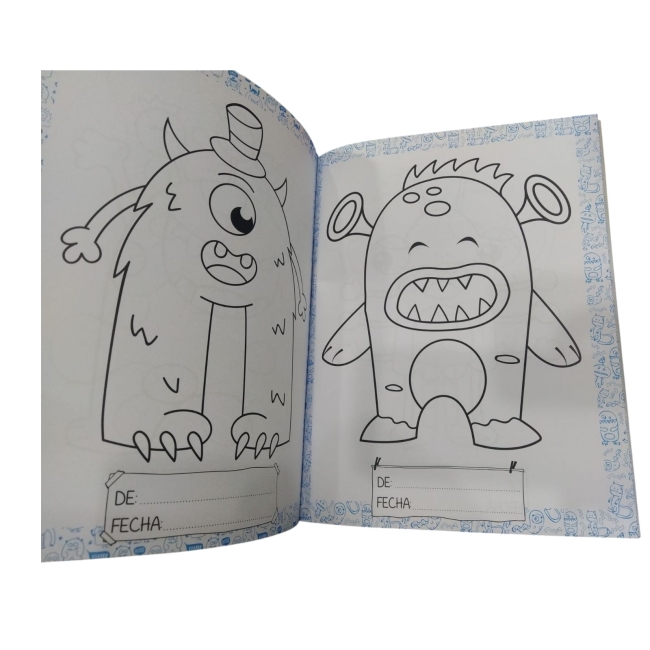 LIBRO CAROBOOKS P/COLOREAR PINTO MONSTER - Imagen 2
