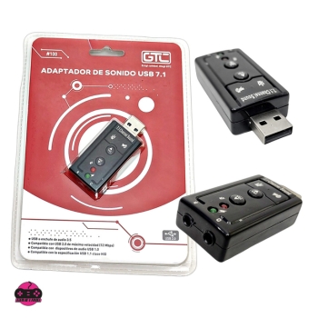 ADAPTADOR GTC DE SONIDO USB 7.1