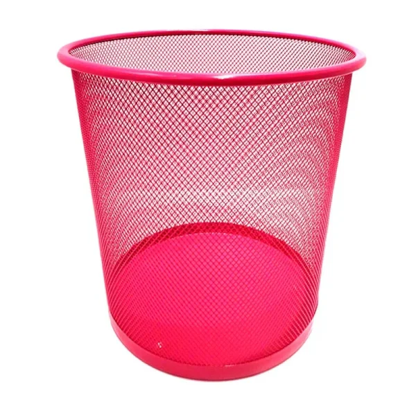 CESTO PAPELERO ONIX ALAMBRADO ROSA ART 30104.4