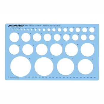 PLANTILLA PLANTEC CIRCULOS 1 A 60 MM ART 2115