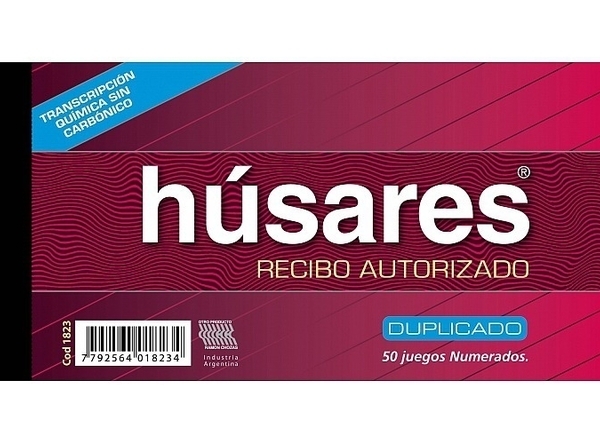 TAL. RECIBI HUSARES AUTORIZADO ART 1823