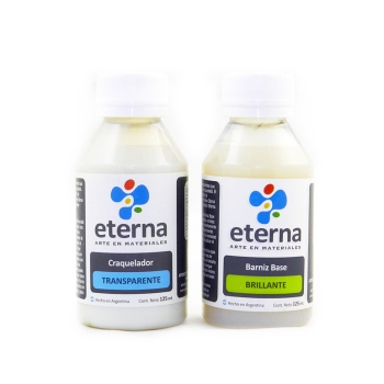 SET CRAQUELADOR ETERNA 50 ML BARNIZ/CRAQ