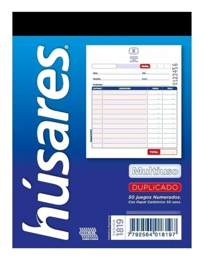 TAL. NEUTRO HUSARES MULTIUSO CHICO 1819
