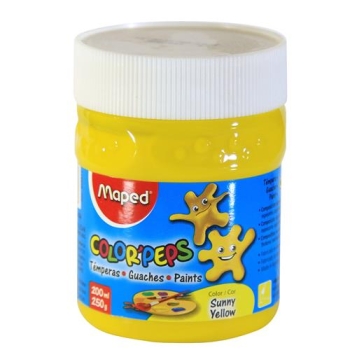 TEMPERA MAPED COLOR PEPS FLUO AMARILLO 250gr