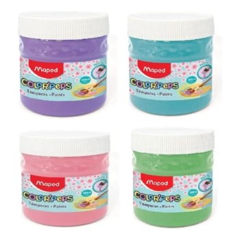 Tempera Maped Pote 250GR Colores Pastel