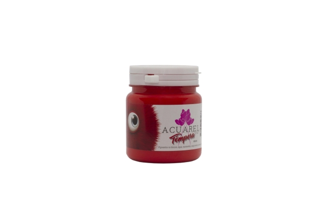 TEMPERA ACUAREL POTE 250G ROJO