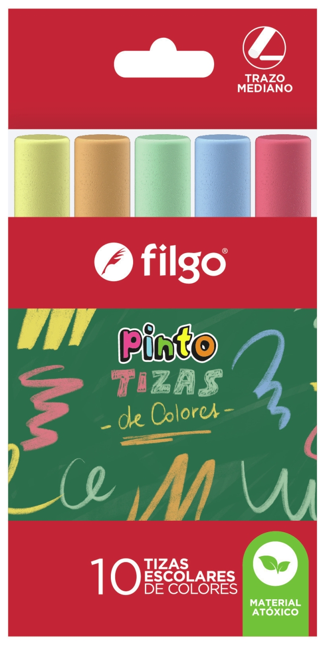 TIZA FILGO COLOR X 10