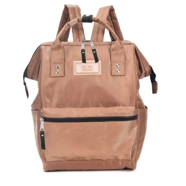 MOCHILA SKORA BS AS BOCA ANCHA CAMEL ART