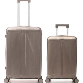 SET X2 VALIJAS SKORA BEIGE 20"-24" DOBLE
