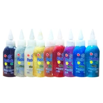 Adhesivo Plasticola Glitter 38GR Oro