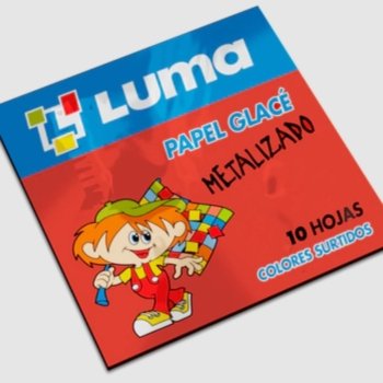 Papel Glace Luma Metalizado X 10 Hojas