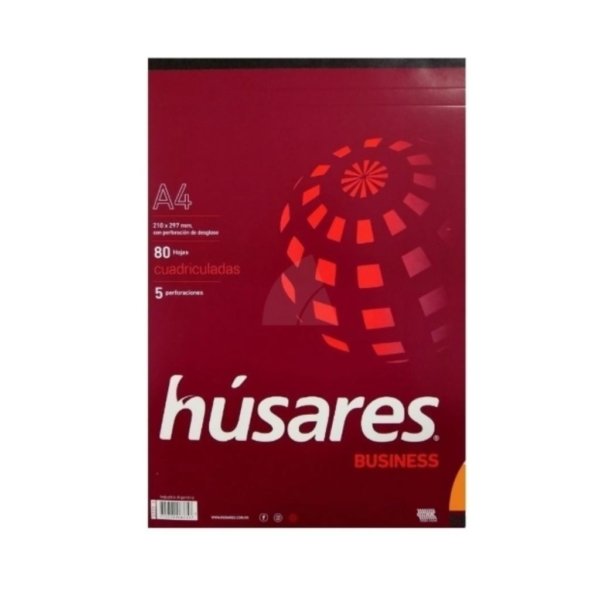 Repuesto Husares A4 Cuadro 80 Hojas ART