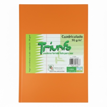 CUADERNO TRIUNFO 16X21 NARANJA 50HJ