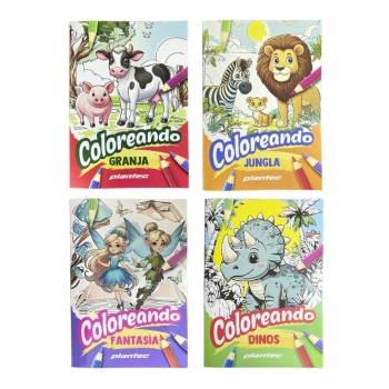 LIBRO COLOREAR PLANTEC FANTASIA